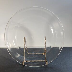 Vintage 50s Fire King Pie Plate 10" Clear Glass Retro Kitchen Cottage Core